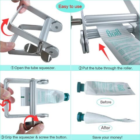 Metal Toothpaste Tube Squeezer Paint Tube Wringer