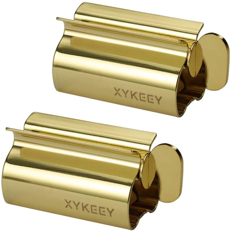 Set of 2 Toothpaste Squeezer Rollers-Gold